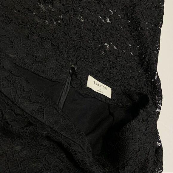 𝅺aritzia Babaton Lace Crop top long slv / Skirt Set - Picture 12 of 16